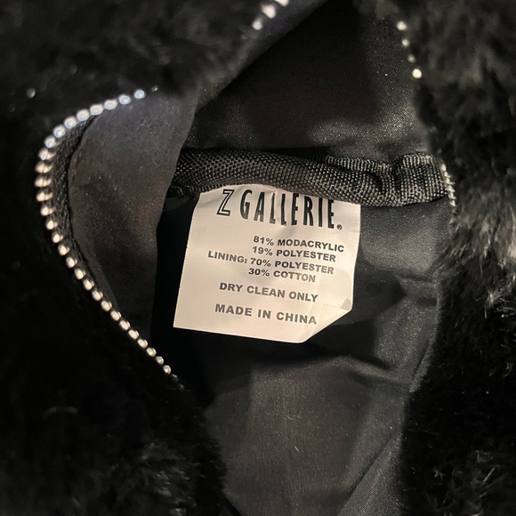 Z Gallerie Natasha weekender fur tote bag - Picture 3 of 14